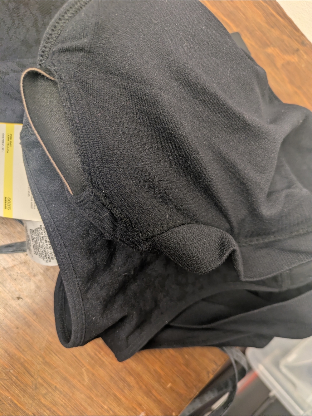 LG Everlast Black Textured Scoop Neck Athletic Push Up Tank Remove Cups Wicking - Picture 5 of 8